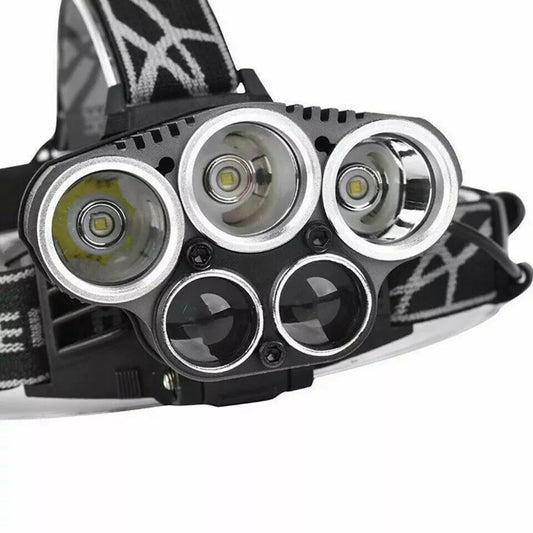 LUMENSMAX 25000LM Ultra Bright Waterproof USB Rechargeable Headlamp