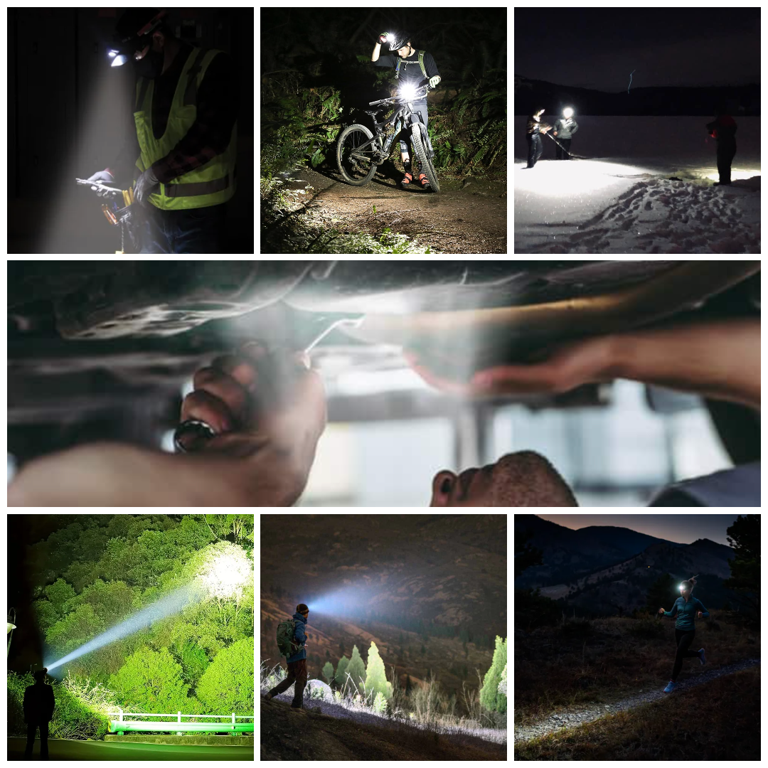 LUMENSMAX™ 25000LM Ultra Bright Waterproof USB Rechargeable Headlamp 5X T6